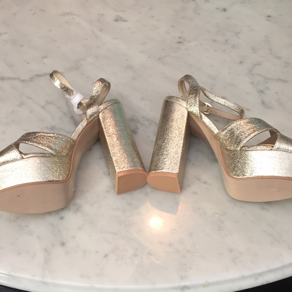 ⏳💎women Gold platform heels - Picture 3 of 4
